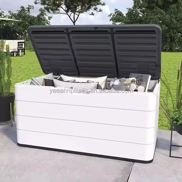 Outdoor Furniture With Storage - กล่องเก็บรองเท้าขนาดใหญ่สำหรับจัดเก็บอุปกรณ์ตั้งแคมป์ เฟอร์นิเจอร์พลาสติกสำหรับลานบ้านกลางแจ้ง