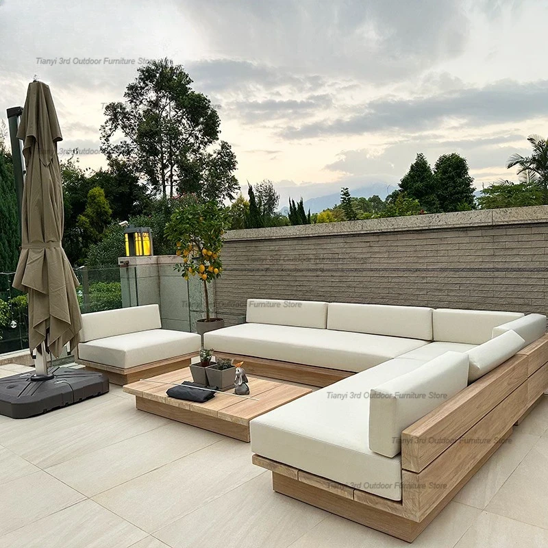 Outdoor Furniture Japanese Style - โซฟาสวนสไตล์ญี่ปุ่นกันน้ำและกันแดด โซฟาสวนดีไซน์เรียบง่ายทันสมัย เฟอร์นิเจอร์กลางแจ้งศิลปะ ดีวาโน HBOS