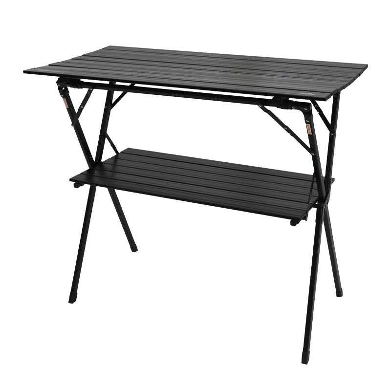 Outdoor Furniture Japanese Style - โต๊ะพับกันน้ำกลางแจ้งแบบยืดหดได้ อลูมิเนียมอัลลอยด์สองชั้น สไตล์ญี่ปุ่น ระเบียง ปิคนิค เฟอร์นิเจอร์กลางแจ้ง