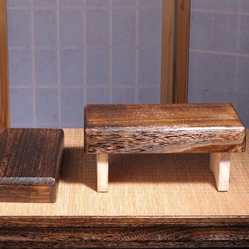 Outdoor Furniture Japanese Style - เก้าอี้ไม้พับได้แบบพกพาสำหรับเด็ก - เก้าอี้เตี้ยไม้เนื้อแข็งสไตล์ญี่ปุ่น เฟอร์นิเจอร์ขนาดเล็กสำหรับใช้ภายในและภายนอกอาคาร