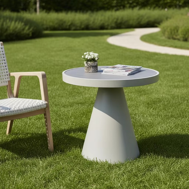 Outdoor Furniture Japanese Style - โต๊ะกาแฟทรงกลมสไตล์นอร์ดิกสมัยใหม่สำหรับอพาร์ทเมนต์ขนาดเล็ก โต๊ะข้างขนาดเล็กสไตล์ญี่ปุ่น ชุดโต๊ะกลางแจ้งแบบเรียบง่าย