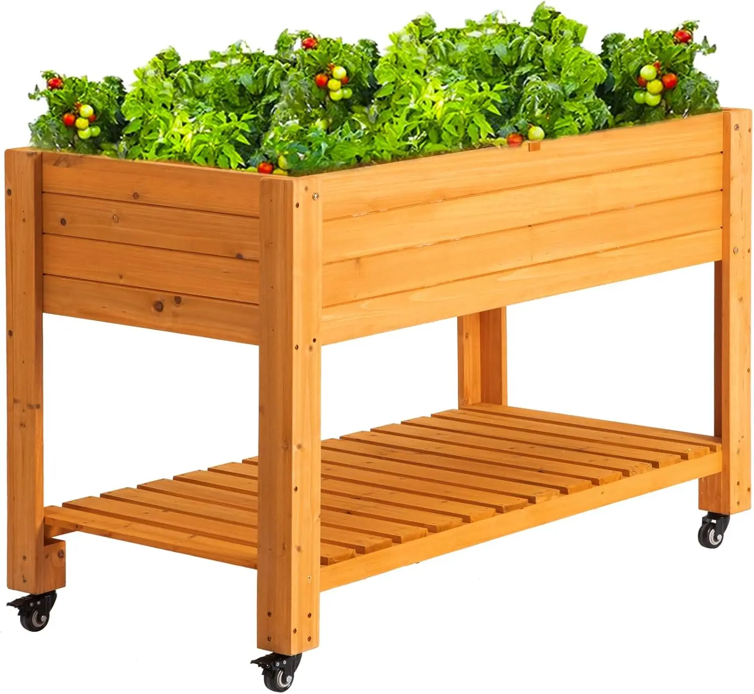 Planter Raised Metal - FORTUNO กระบะปลูกต้นไม้ยกสูงพร้อมล้อ ขนาด 48