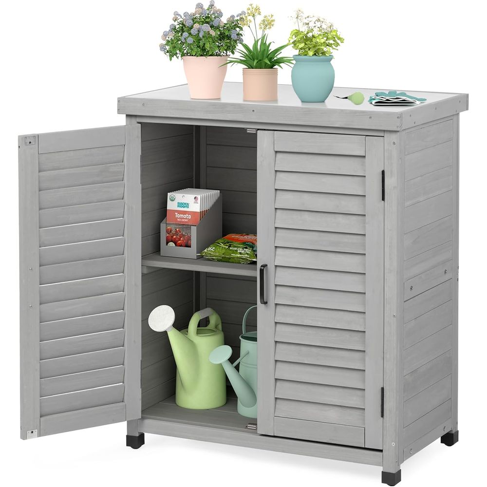 ตู้เก็บของกลางแจ้งและโต๊ะวางกร - Outdoor Furniture With Storage บทวิจารณ์และราคา