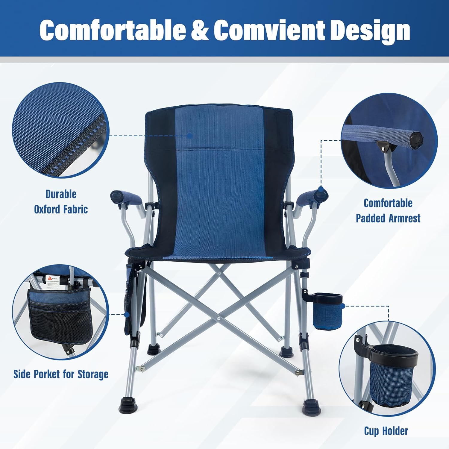 เก้าอี้พับสำหรับตั้งแคมป์ พกพา - Outdoor Furniture With Storage บทวิจารณ์และราคา