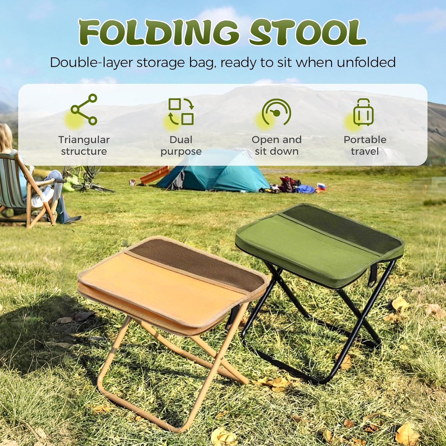 เก้าอี้พับพกพาสำหรับตั้งแคมป์  - Outdoor Furniture Rocking Chair บทวิจารณ์และราคา