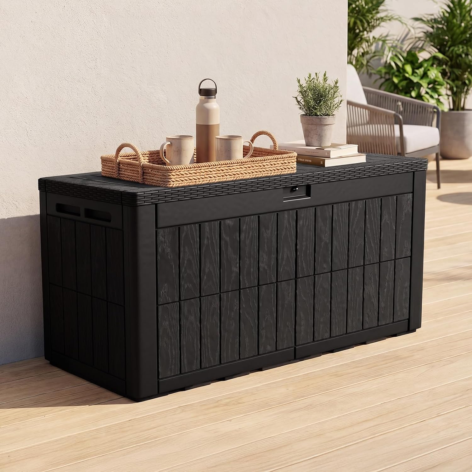 กล่องเก็บของกลางแจ้งขนาดใหญ่ 1 - Outdoor Furniture With Storage บทวิจารณ์และราคา