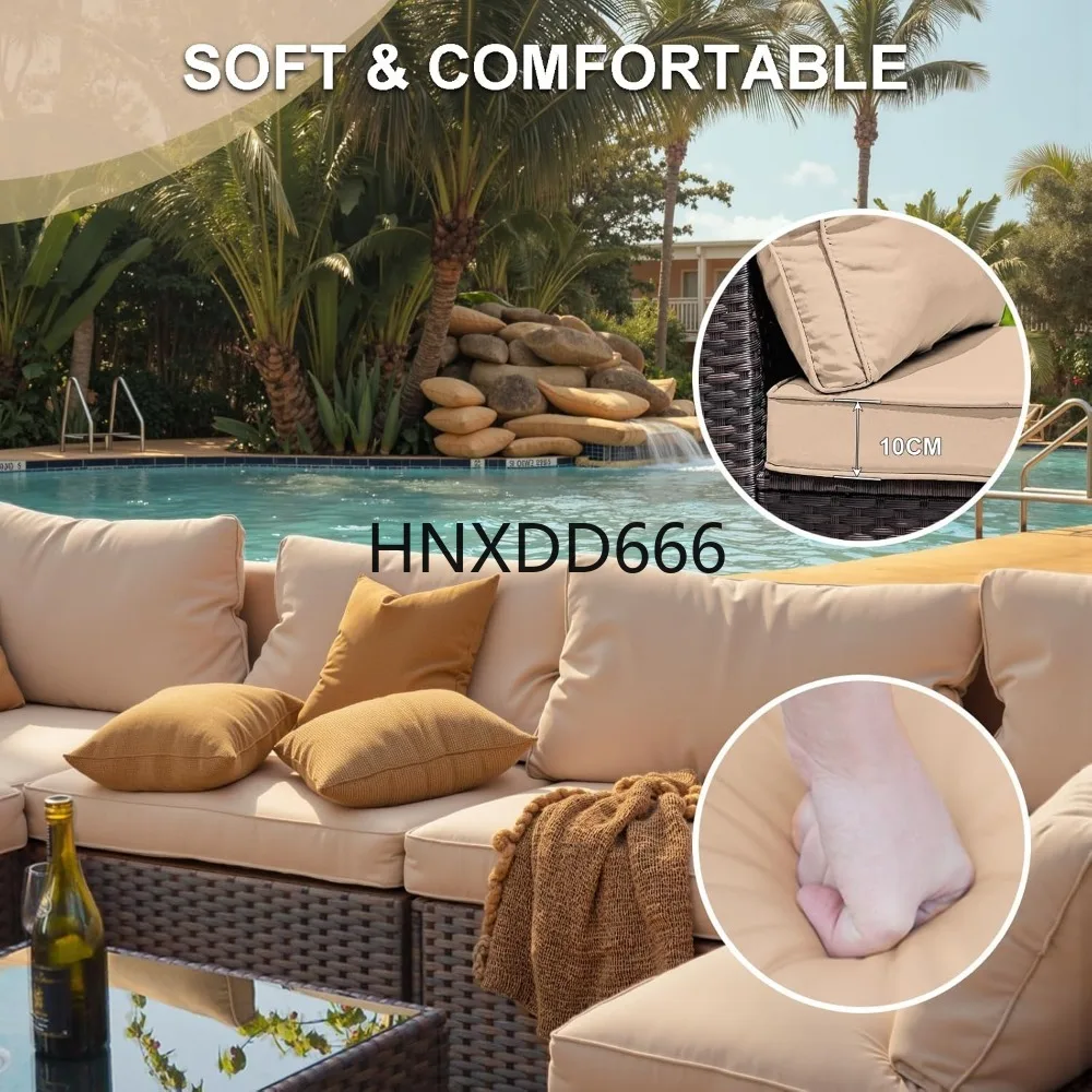 ชุดเฟอร์นิเจอร์ลานบ้าน 7 ชิ้น  - Outdoor Furniture With Fire Pit Table บทวิจารณ์และราคา