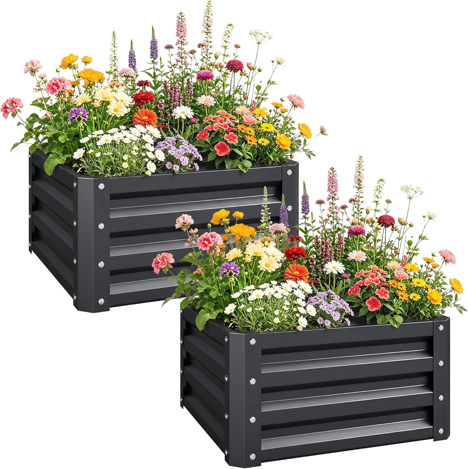 แปลงปลูกผักยกพื้นแบบชุบสังกะสี - Planter Raised Metal บทวิจารณ์และราคา