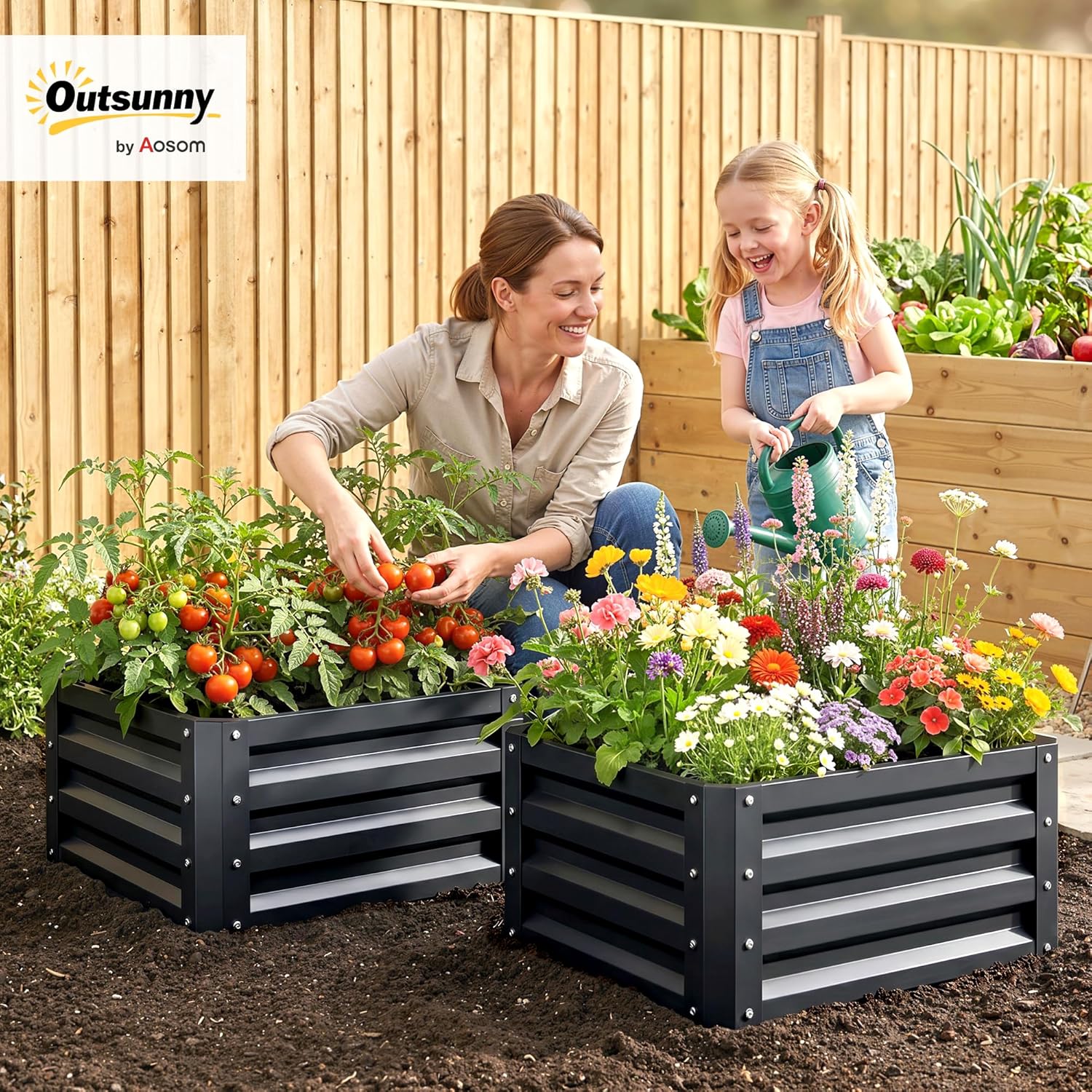 แปลงปลูกผักยกพื้นแบบชุบสังกะสี - Planter Raised Metal บทวิจารณ์และราคา