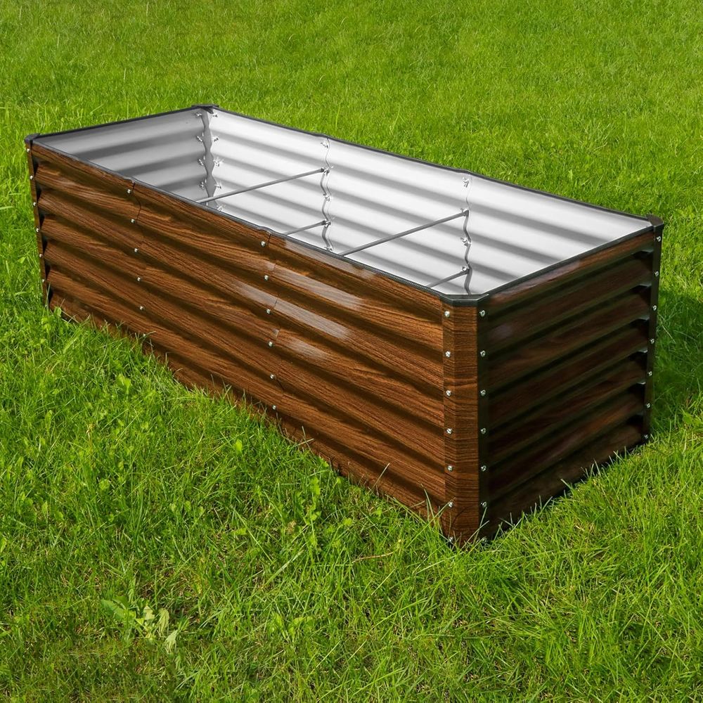 ชุดแปลงแปลงปลูกผักยกพื้นแบบชุบ - Planter Raised Metal บทวิจารณ์และราคา