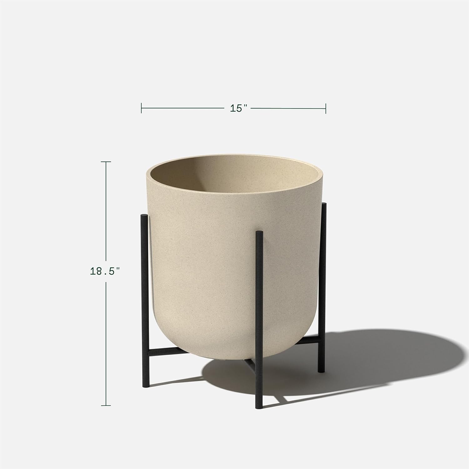 กระถางต้นไม้ทรงกลมพร้อมขาตั้ง  - Planter Raised Metal บทวิจารณ์และราคา