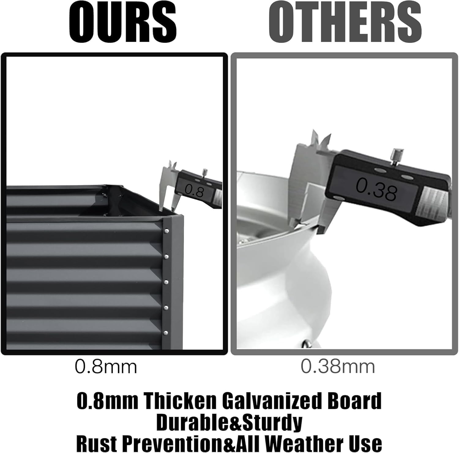 แปลงปลูกผักยกพื้นชุบสังกะสี ขน - Planter Raised Metal บทวิจารณ์และราคา