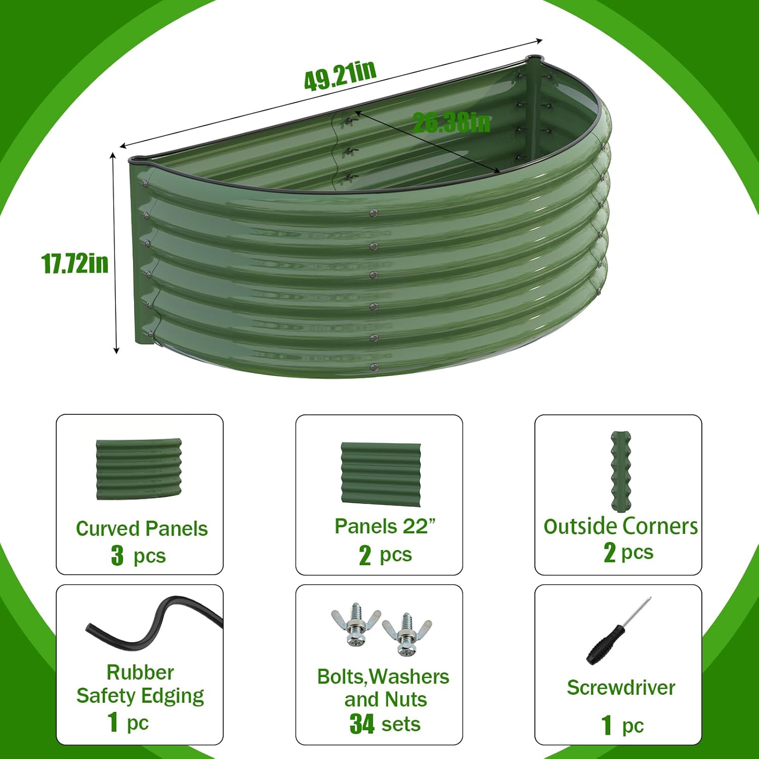 แปลงปลูกผักยกพื้นแบบชุบสังกะสี - Planter Raised Metal บทวิจารณ์และราคา