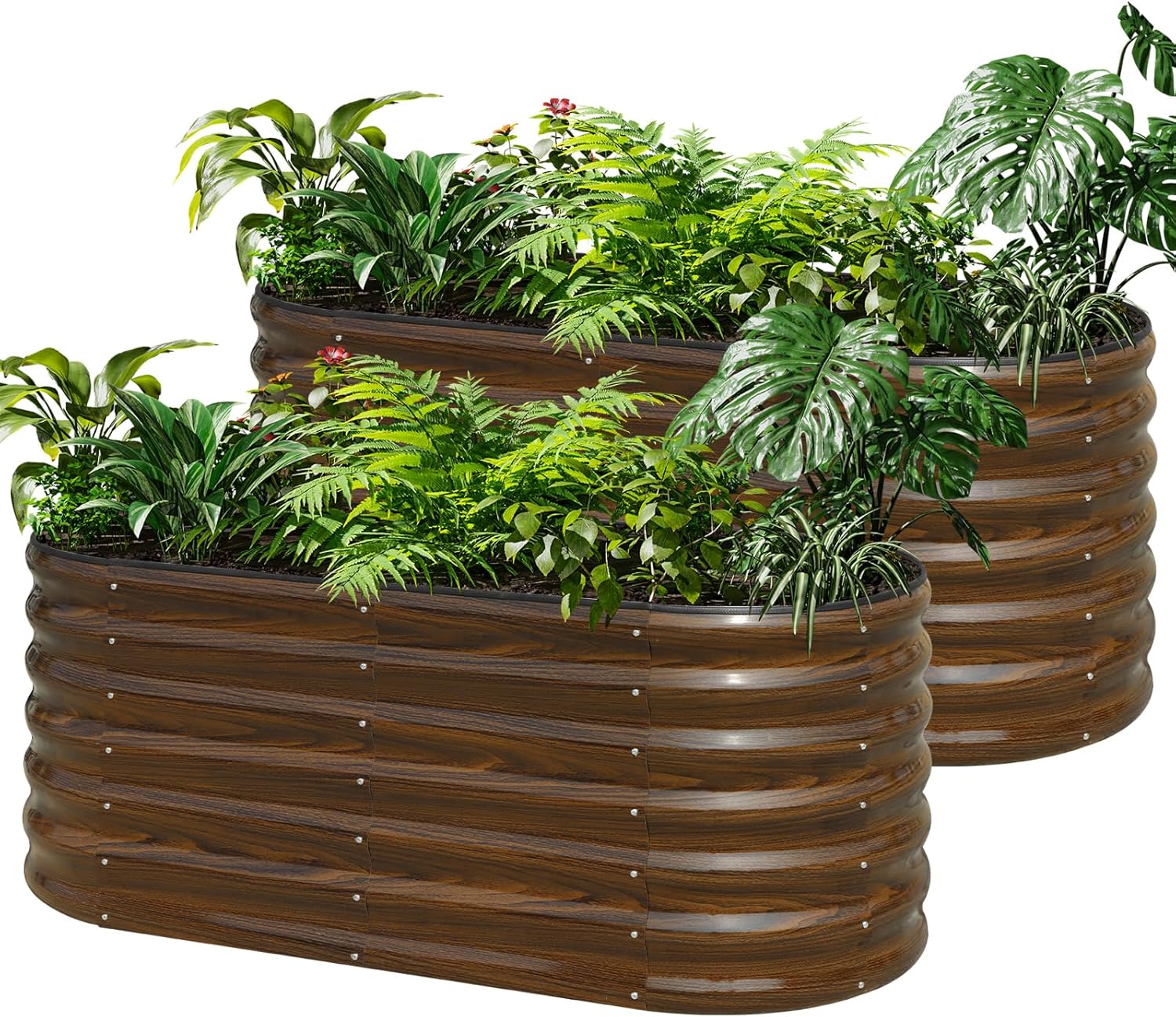 ชุดแปลงแปลงปลูกผักยกพื้นเหล็กช - Planter Raised Metal บทวิจารณ์และราคา