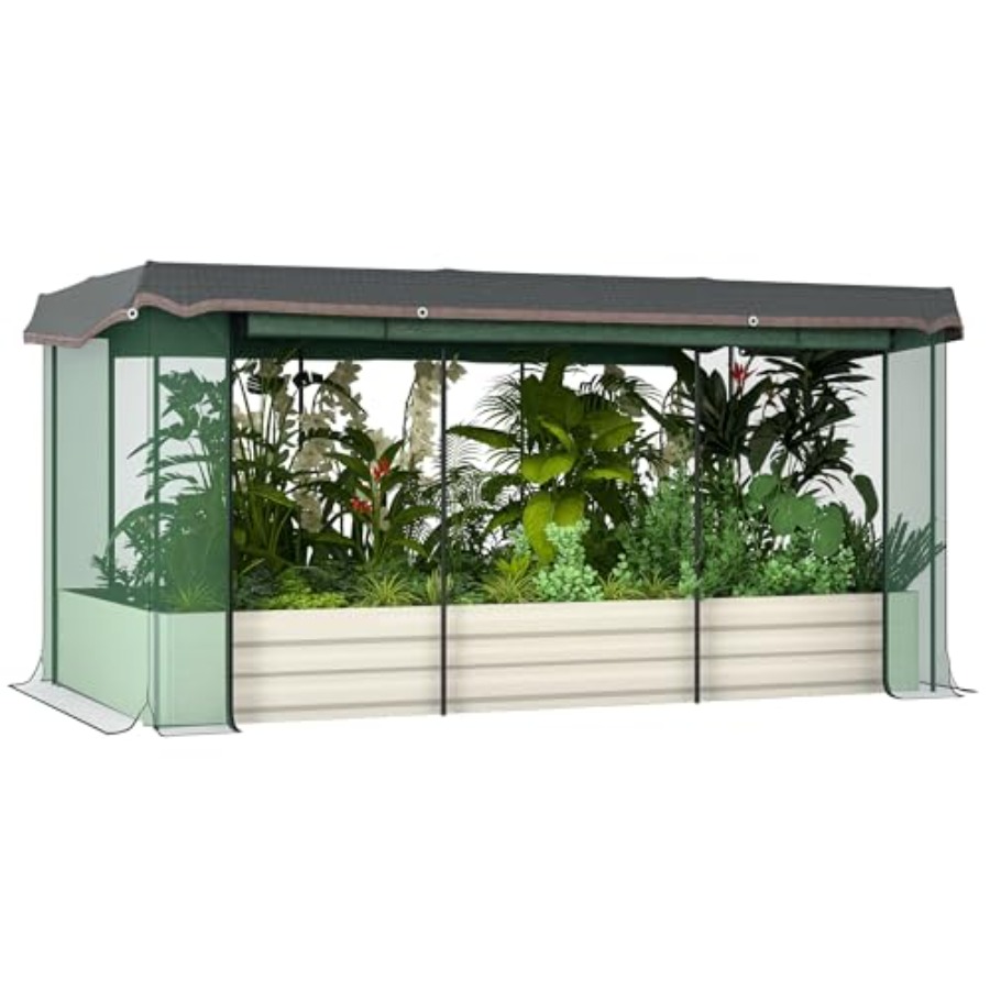 แปลงปลูกผักยกพื้นชุบสังกะสี ขน - Planter Raised Metal บทวิจารณ์และราคา