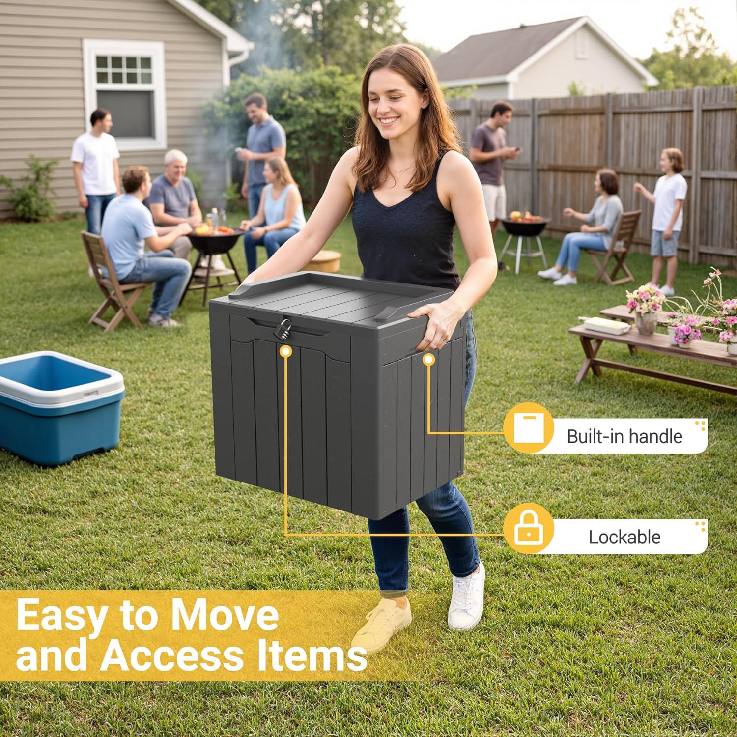 กล่องเก็บของกลางแจ้งขนาด 31 แก - Outdoor Furniture With Storage บทวิจารณ์และราคา